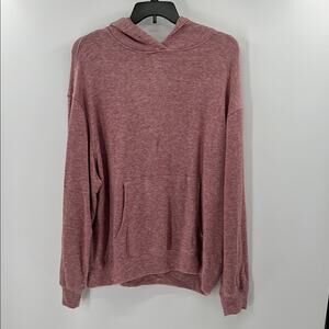 And Now This Men's Super Soft and Cozy Knit Hoodie - Red Heathered - XL - NWT